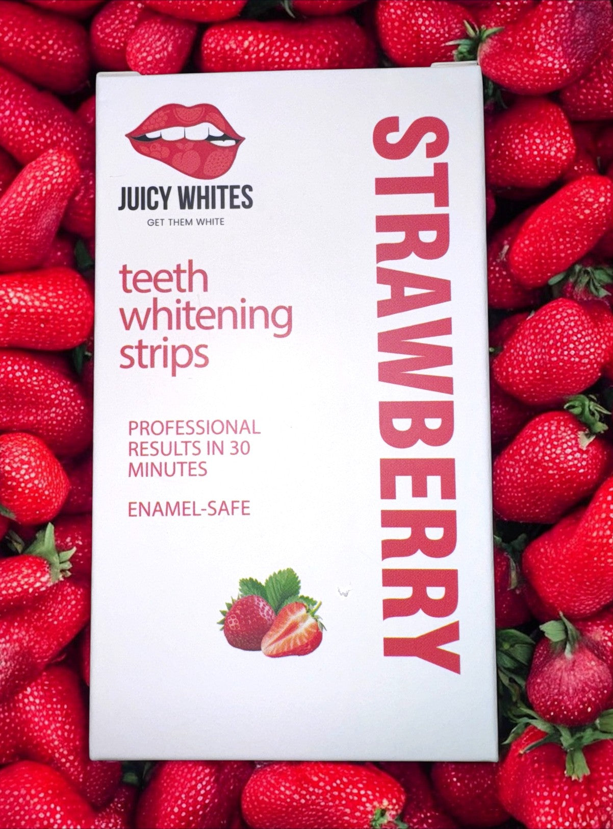 Juicy Whites Strawberry Teeth Whitening strips